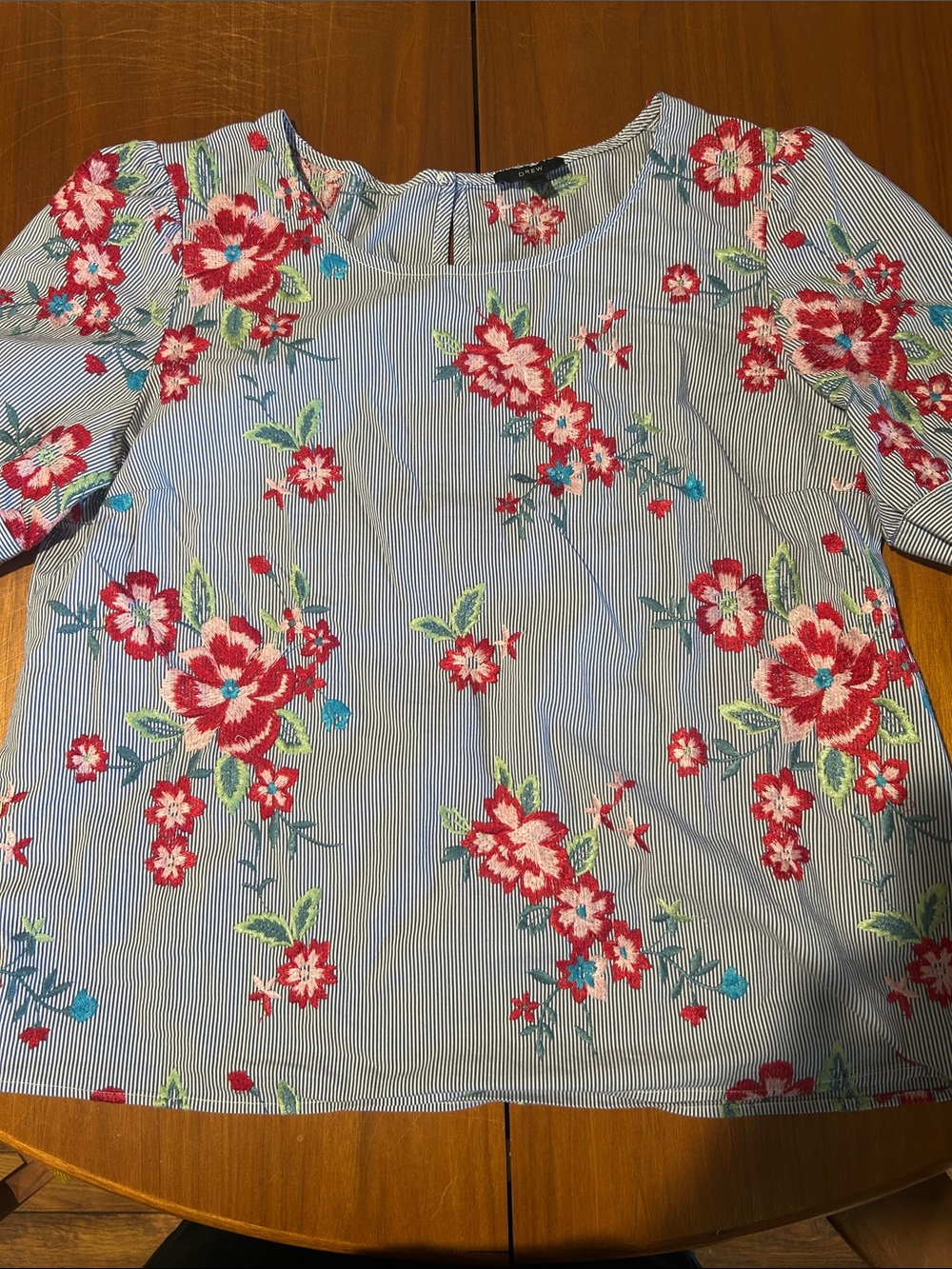 Drew Embroidered Floral Blouse